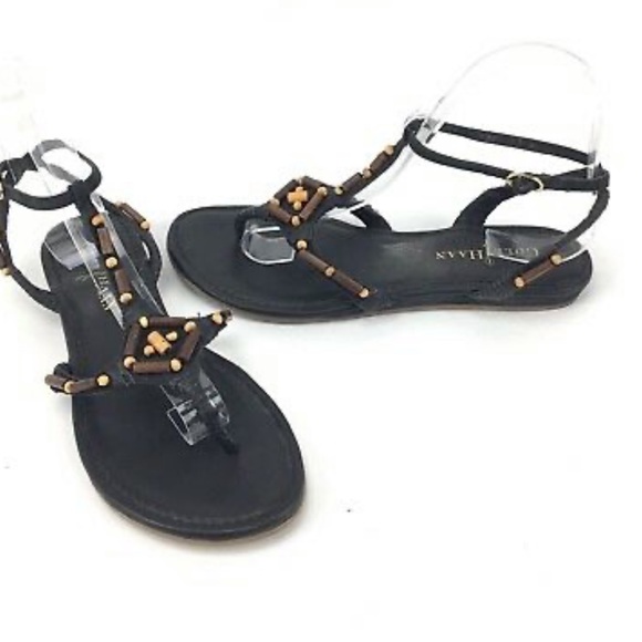 Cole Haan 🌴 Larissa Beaded Leather Sandals 9 - Picture 2 of 4